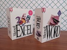 Vintage Microsoft Excel 4.0 and Microsoft Word for Macintosh CIB picture