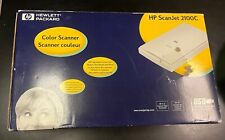 HP Hewlett-Packard ScanJet 2100C Color Scanner NEW OPEN BOX W/cables VTG picture
