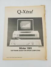 Vintage Q-Xtra Issue #2 Winter 1985 Software Guide for Epson Computers picture