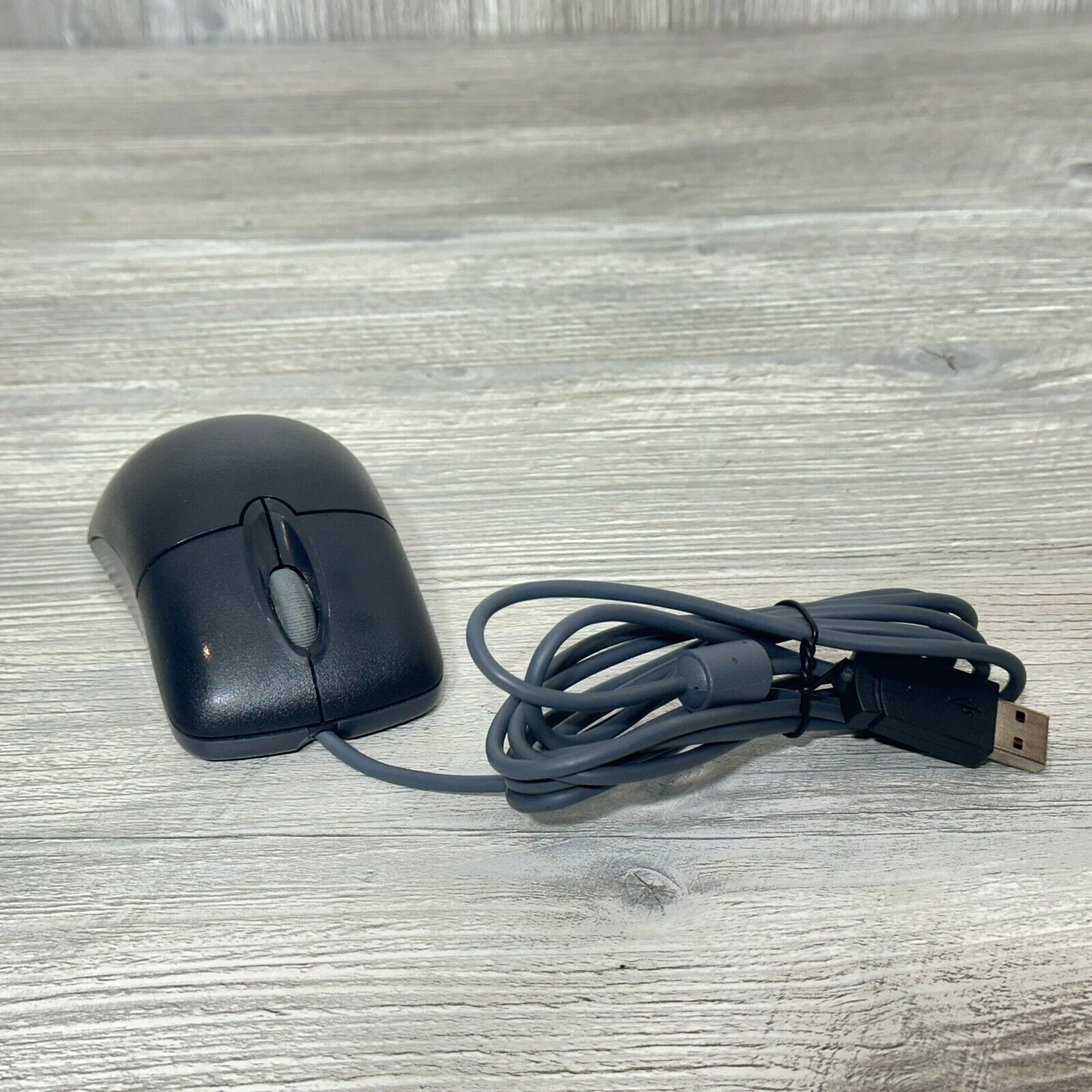Vintage Black Microsoft Wheel Mouse Optical USB Mouse 1.1/1.1a - Clean & Tested