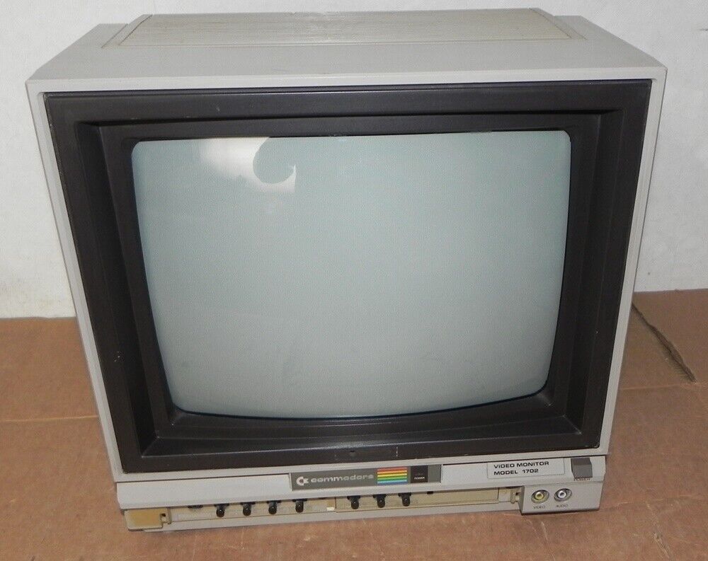COMMODORE 1702 MONITOR WORKING VINTAGE CRT 64 C64 