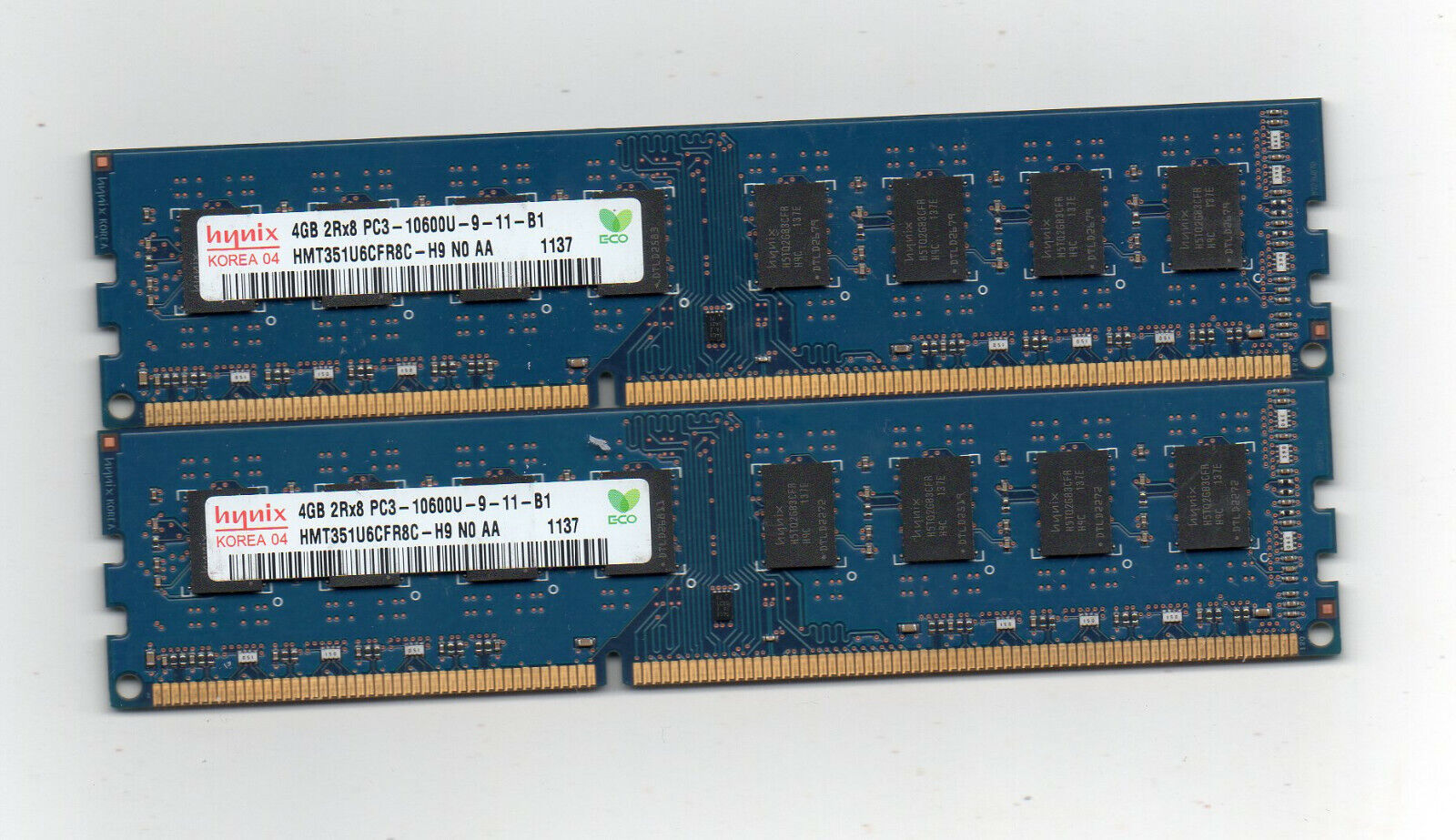 8GB (2X 4GB) Hynix DDR3 1333 PC3-10600  Desktop Computer Memory PC Ram  DIMM