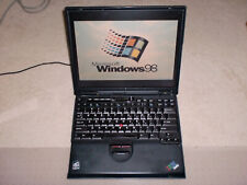 Vintage IBM Thinkpad T23 Laptop Windows 98 & XP Dual Boot, Gaming, Works Great picture