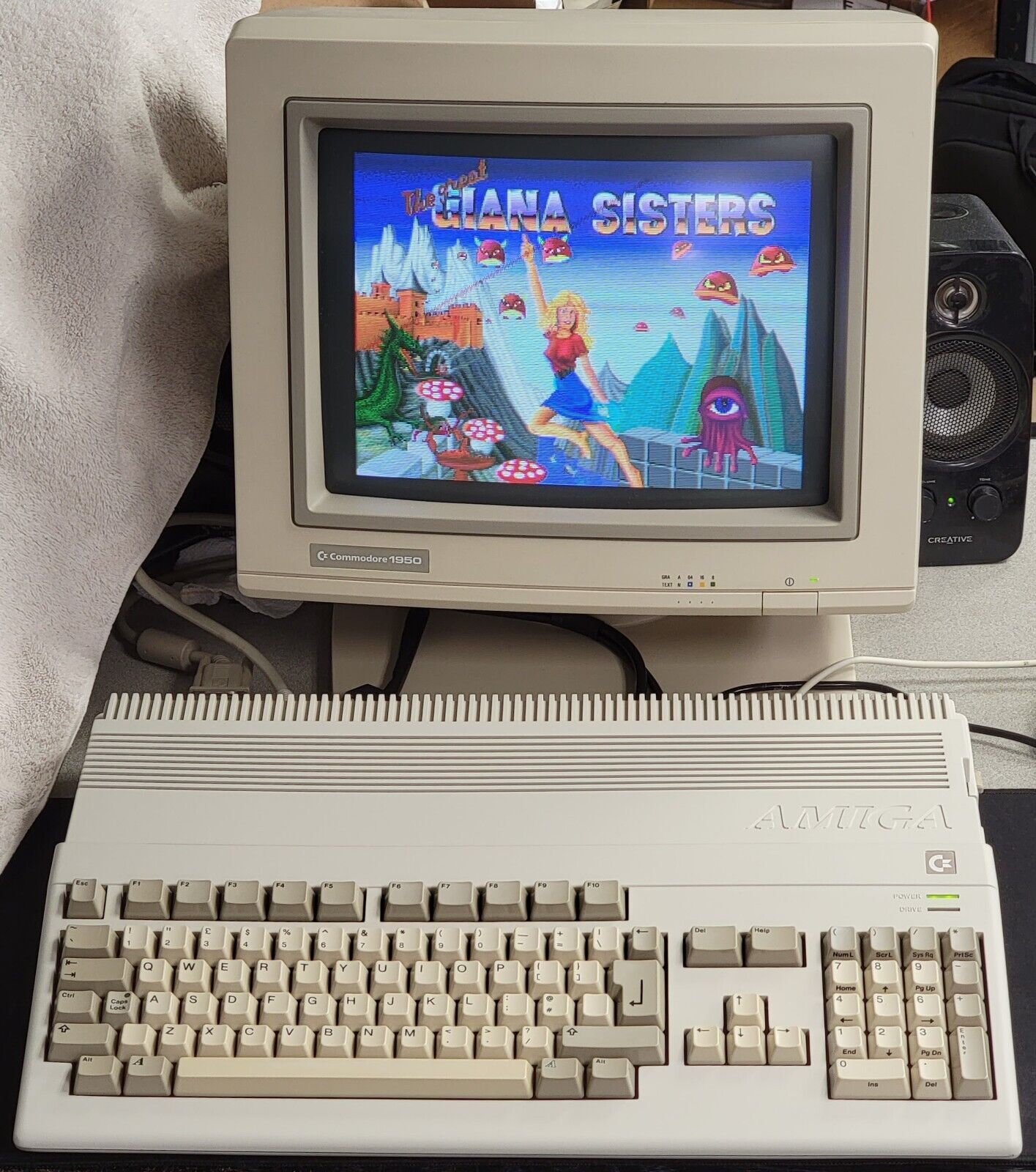 Commodore Amiga 500 Computer + 1MB + Power 🔥A500 NTSC 🔥Recapped & Restored🔥
