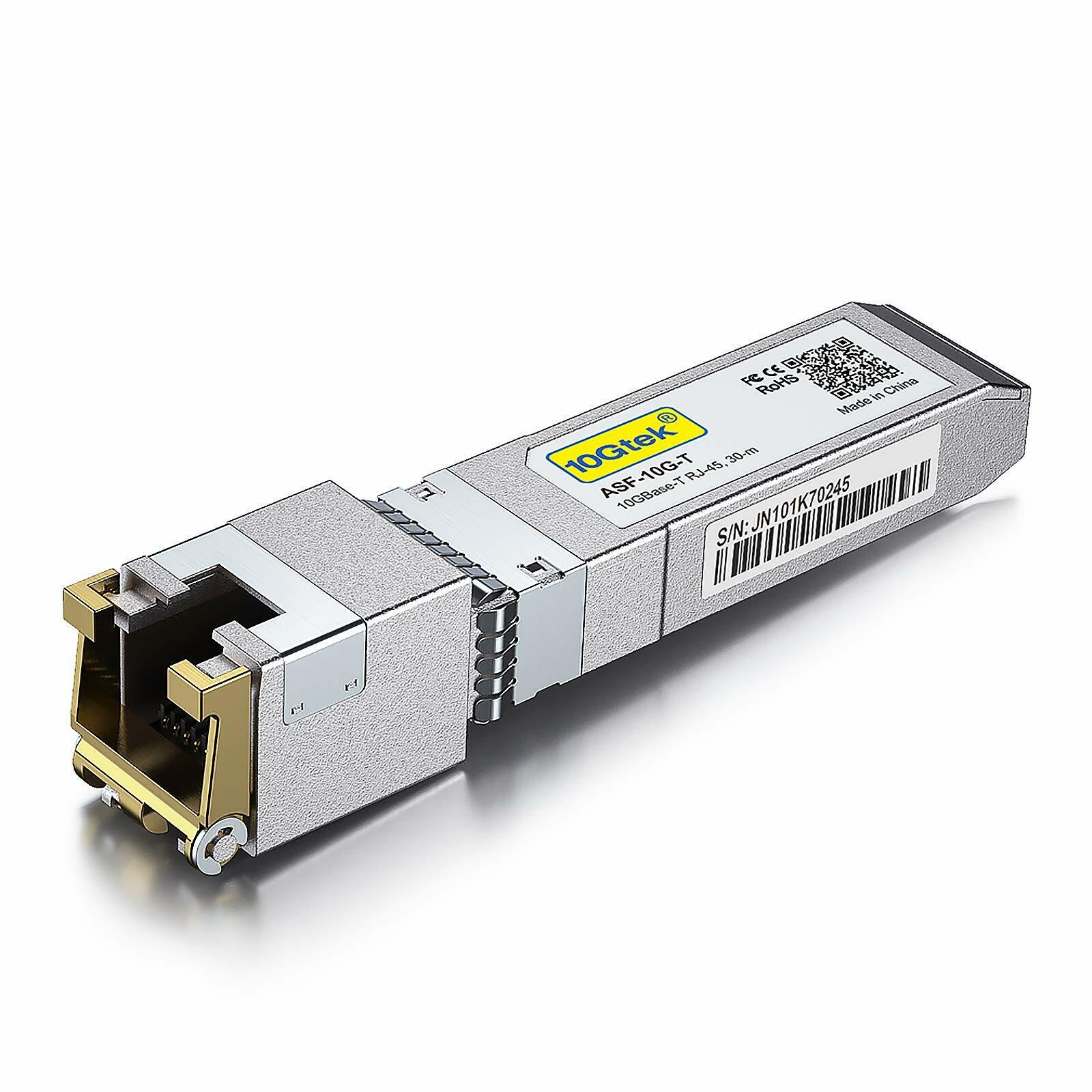 For Cisco SFP-10G-T, Ubiquiti UF-RJ45-10G Module 10G SFP+ to RJ45 10GBase-T