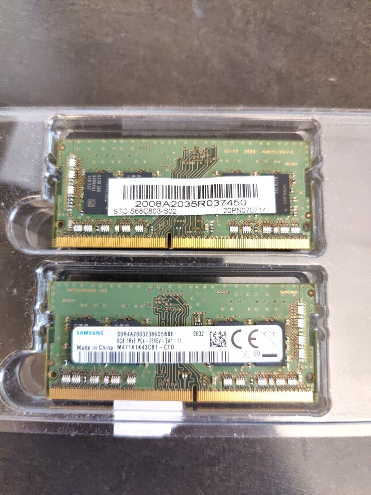 SAMSUNG 16GB 2x8 PC4-2666V DDR4 Laptop Memory RAM