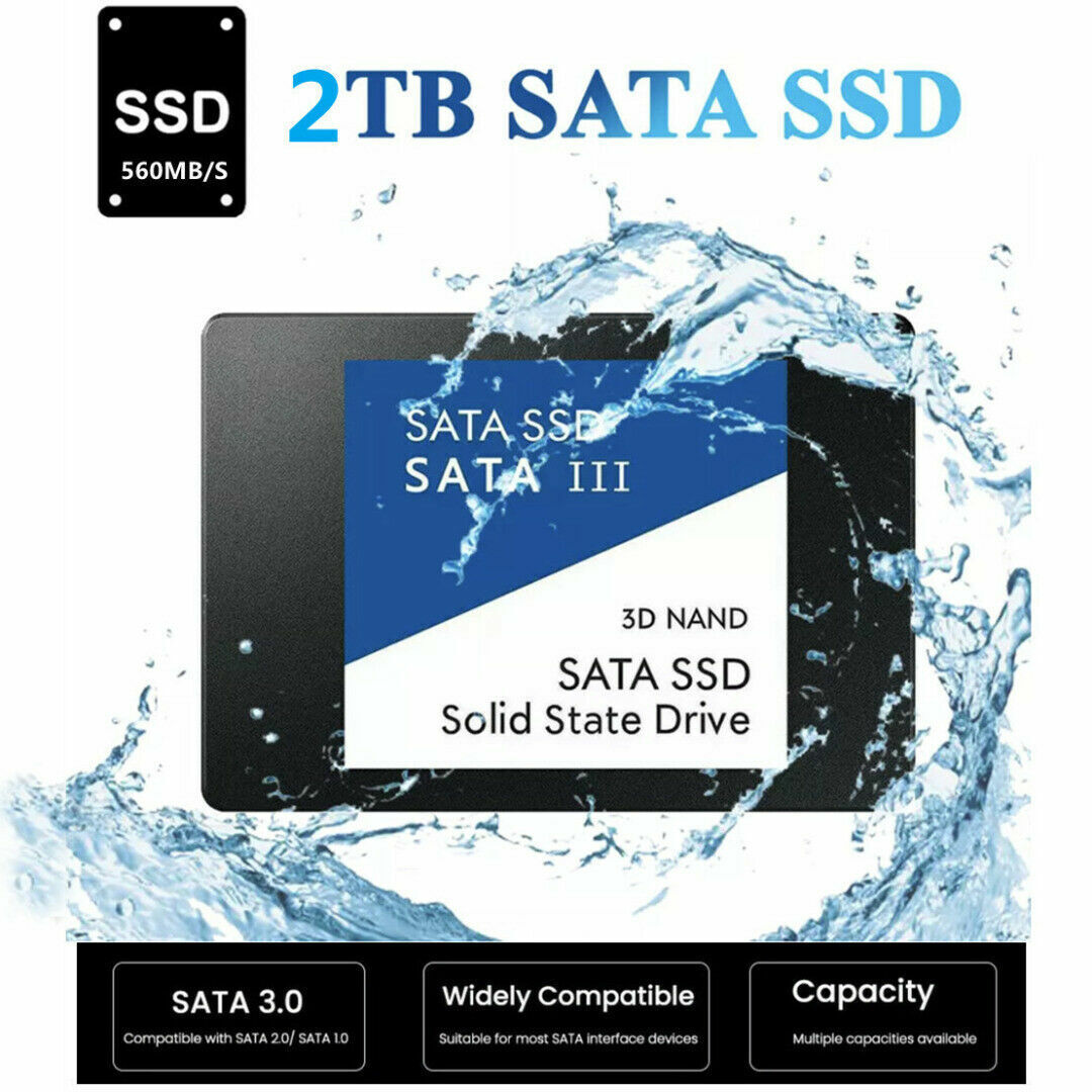 1TB/2TB SATA 3 SSD Hard Drive 2.5