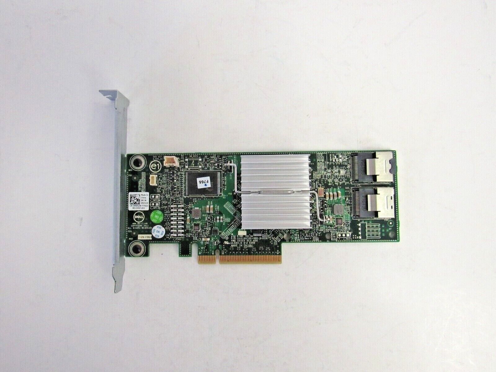Dell HV52W PERC H310 8-Port SAS 6Gbps PCIe 2.0 x8 RAID Controller No/Cables 36-4