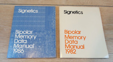 Signetics Bipolar Memory Data Manual 1982 1986 Vintage 2pk Bundle picture