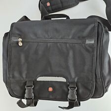 Swiss Gear WENGER Laptop Briefcase Mainframe 16” Black Softshell Messenger Bag picture