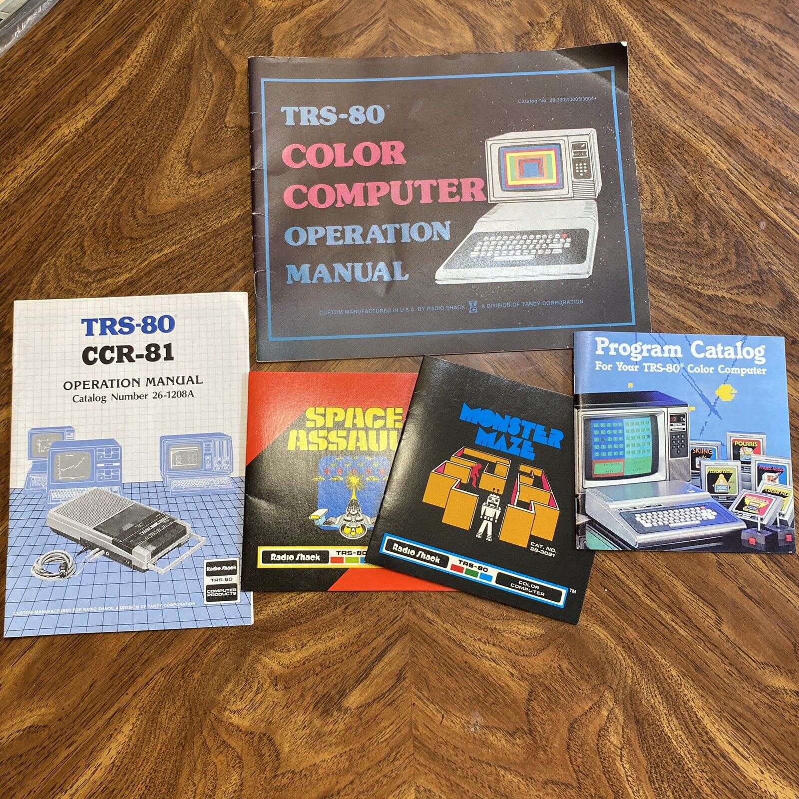1980 Vintage TRS-80 Color Computer Operation Manual Cat # 26-3002/3003/2004 Lot