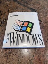 Vintage Microsoft Windows 3.1 User's Guide + Software Brand New Sealed picture