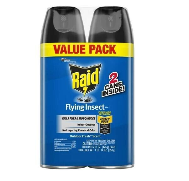 Raid Flying Insect Killer Formula_Kills Flies & Mosquitoes_Outdoor Fresh Scent_2