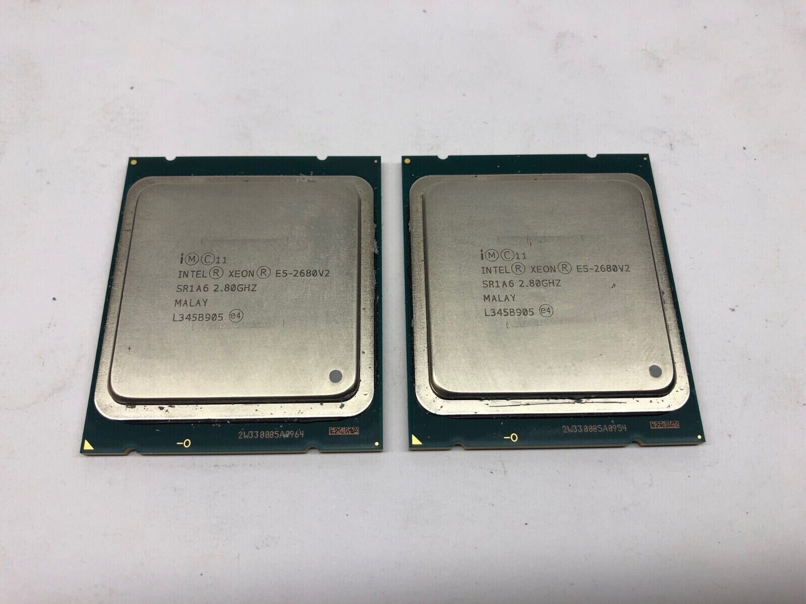 Matching Pair Intel Xeon E5-2680 v2 10-Core 2.80GHz 25MB LGA2011 Processor SR1A6