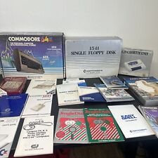 Commodore 64 Computer Keyboard, 1541 floppy Disk, C2N Cassette, Books And Discs picture