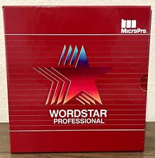 Vintage WORDSTAR Professional Release 4 MicroPro 1987 picture