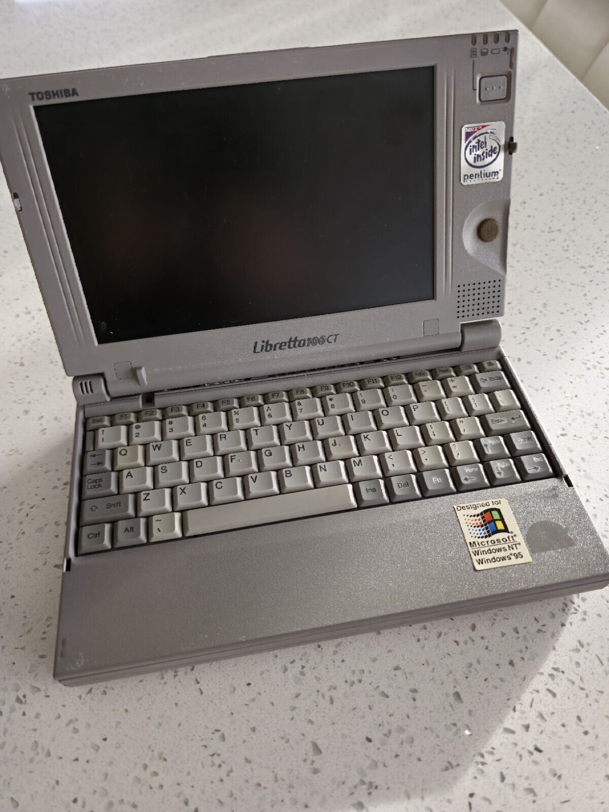 Toshiba Libretto 100CT 1996 Laptop Vintage Collectible - Read Discription 