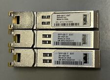 Lot of 3 Genuine Cisco SFP-GE-T EXT 1000BASE-T Transceivers 30-1421-01 picture