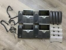 Lot of 4 Cisco IP Phone Business VOIP Charcoal Gray 8811 8851 8861 picture