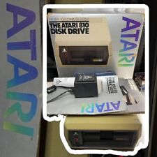 Vtg Atari 810 Disk Drive - 800 Original Box , Power Cord, Formatting Disk Manual picture