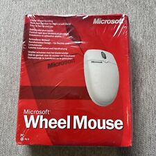 Vintage Microsoft Wheel Mouse PS/2 Factory Sealed New Old Stock Rare Collectable picture
