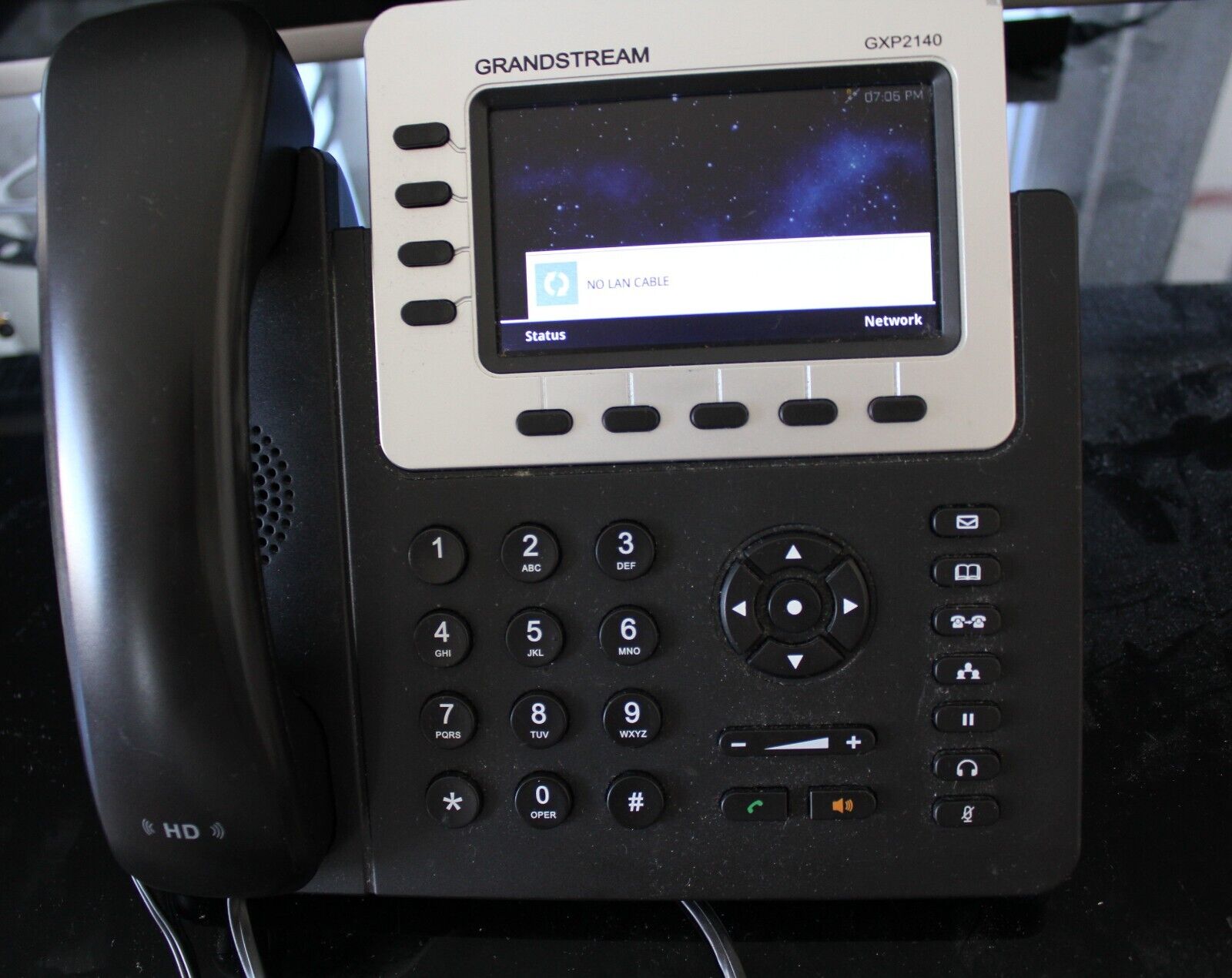 Grandstream GXP2140 4-Line  VOIP Phone - Black & Silver