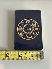 Vintage Pack of IBM Sports-Themed Blue Mini Playing Cards picture