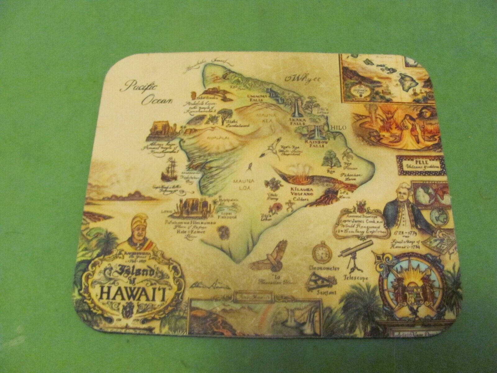 Vintage *HAWAII ISLAND* Mousepad. 9.25\