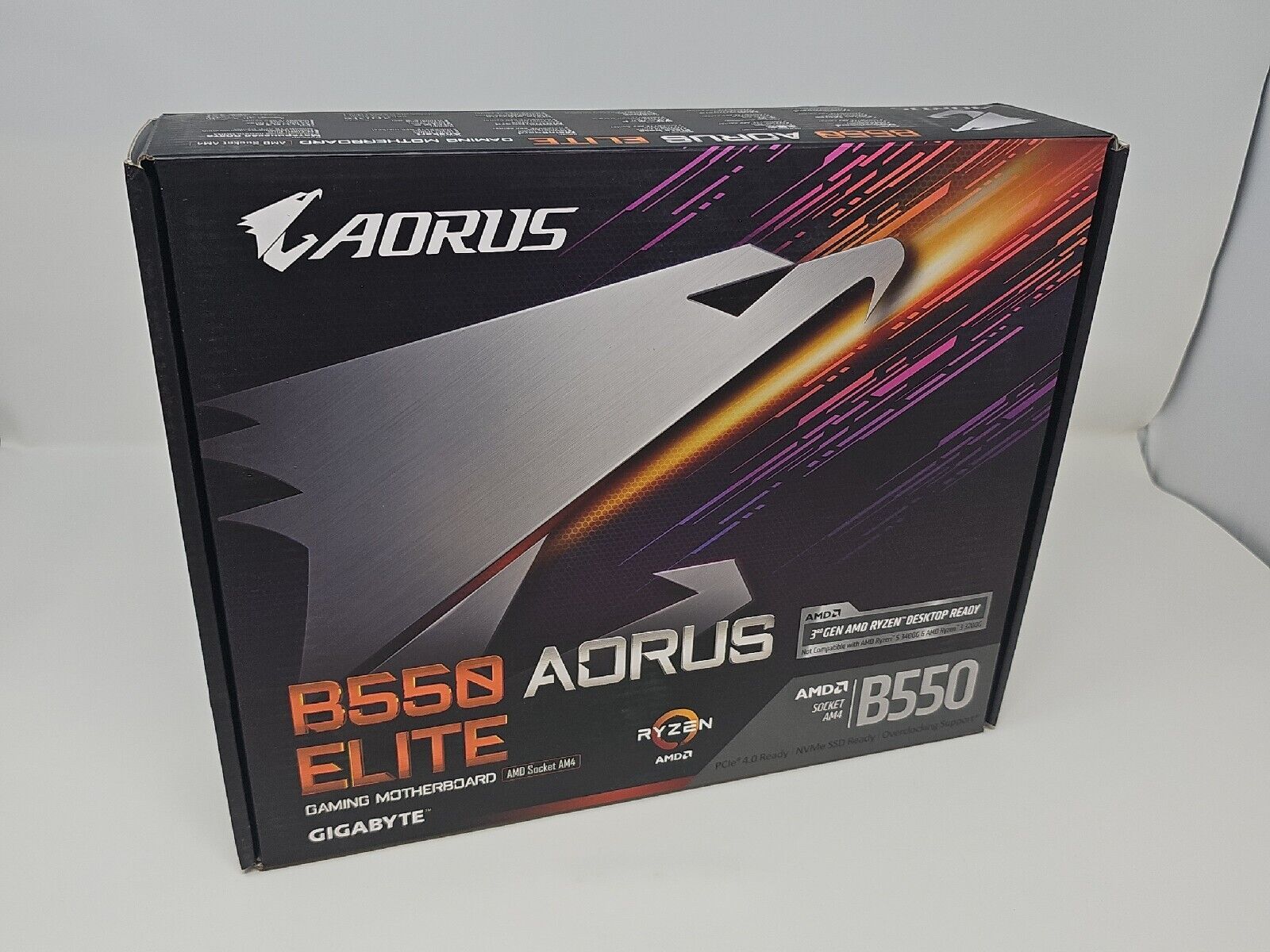 B550 Aorus Elite amd AM4 gaming motherboard rev 1.0