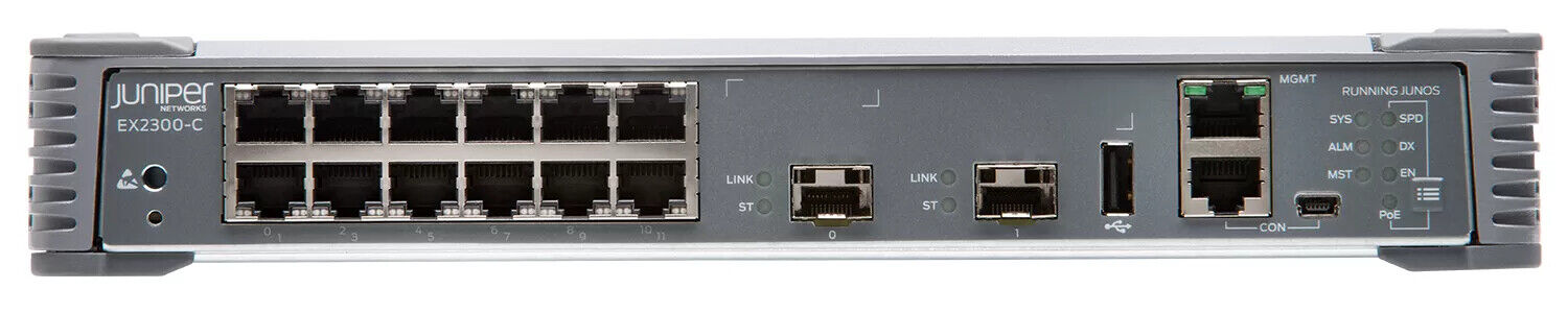 Juniper EX2300-C-12T SFP+ Network Switch w/US Power Cord non PoE