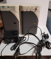 LABTEC CS-800 COMPUTER SPEAKERS Vintage With Wires  TESTED picture