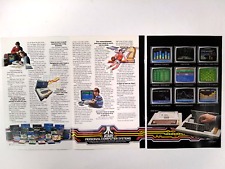 Atari 400 Computer 1980 Vintage Ad 9 x 6.75 - 3 Pages - Original Clip - Rare picture