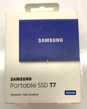 SAMSUNG T7 Portable SSD, 500GB External Solid State Drive- Blue MU-PC500H picture