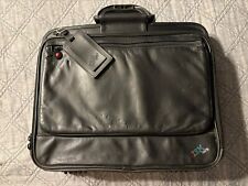 Vintage Lenovo Thinkpad IBM Laptop Messenger Bag Case Black Nylon Carrying Case picture