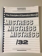 Vintage 1983 Rhodnius MISTRESS/32 Principles Of Operation Ver 3.1 picture