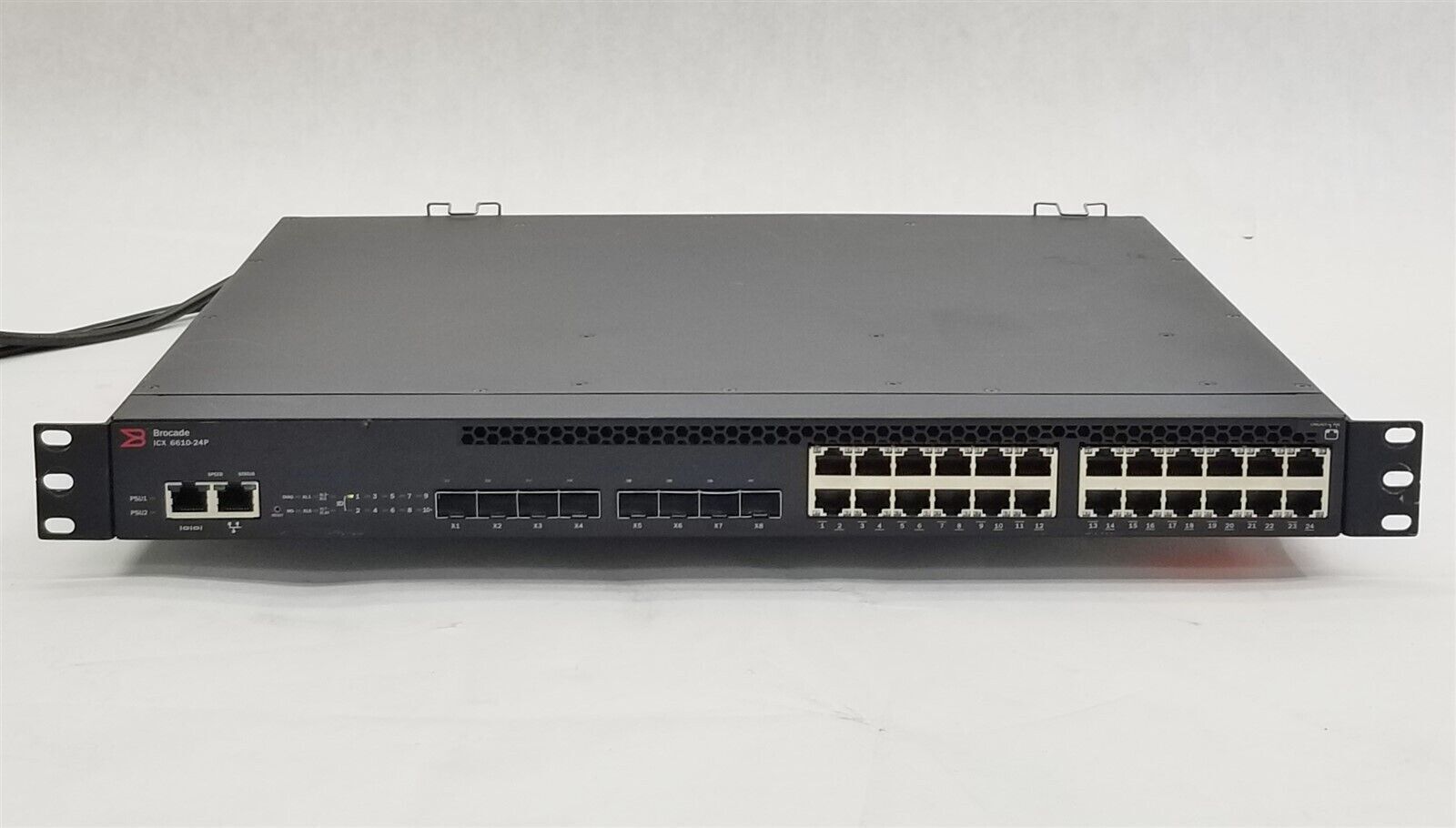 Brocade ICX6610-24P-E 24 Port Managed Gigabit Switch 2x POWER  SAME DAY SHIPPING
