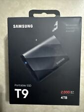 Samsung T9 4TB 2,000 MB/s Portable SSD USB 3.2 Gen. 2 - Black (MU-PG4T0B/AM) picture