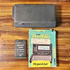 ATARI PORTFOLIO HPC-004 + 64KB Memory Card + HyperList HPC-173 Box (NO SOFTWARE) picture