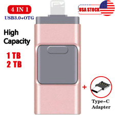 High Capacity 4IN1 USB3.0 Flash Drive Memory Stick Pendrive For iPhone iPad PC picture