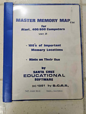 MASTER MEMORY MAP by SANTA CRUZ EDUCATIONAL SOFTWARE For Atari 400 / 800 picture