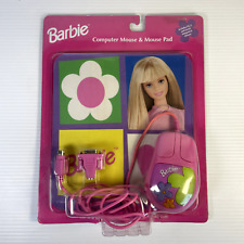 Vintage 1999 Barbie Computer Mouse & Mouse Pad Playworks picture