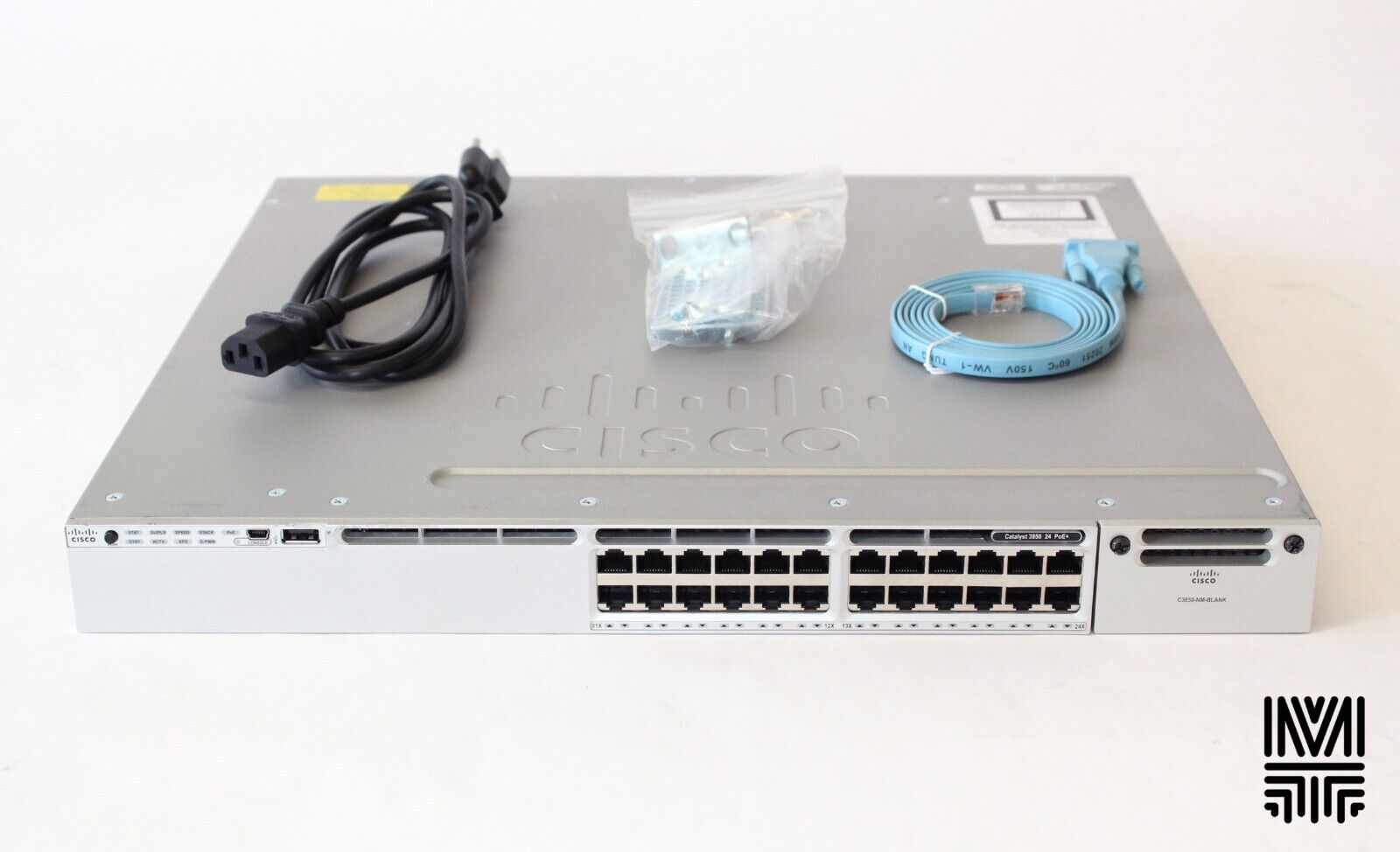 Cisco WS-C3850-24P-L Gigabit Ethernet PoE Switch 24-Port Stackable 10/100/1000