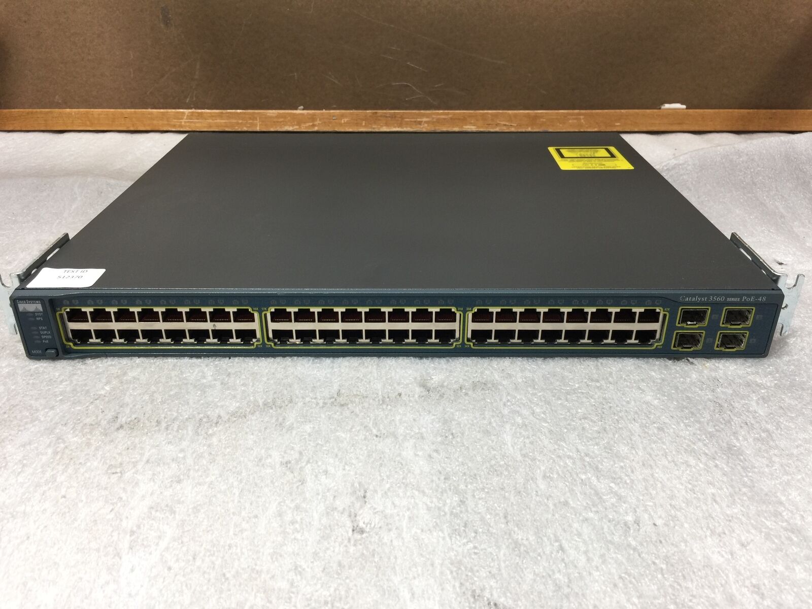 Cisco Catalyst 3560 Series WS-C3560-48PS-S PoE 48-Port Network Switch, Tested