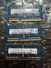 Lot of (3) SK Hynix HMT41GS6BFR8A-PB 8GB PC3L-12800S DDR3 SODIMM Laptop RAM picture