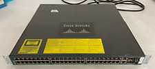 Cisco Catalyst 4948 WS-C4948-E 48 Port Gigabit Switch with 2 Power Cords (631) picture