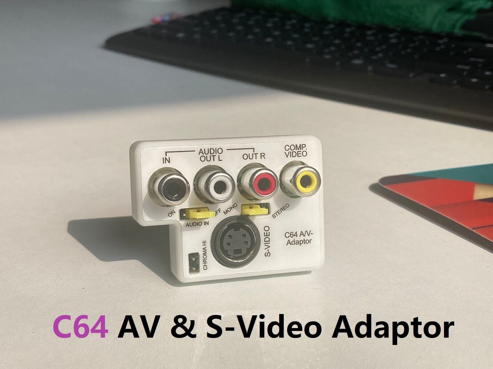Commodore 64/128 AV Adaptor - S-Video Composite & 2ch Audio L/R