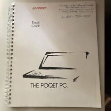 The Poqet PC User’s Guide Manual Vintage  picture