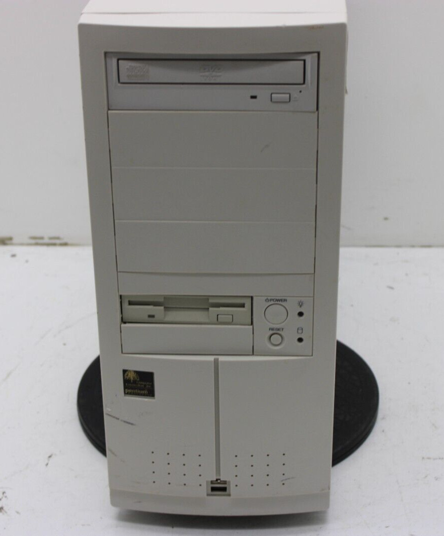 Vintage ATX Desktop PC Case Beige Sleeper Case