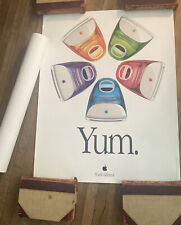 2 Original Vintage APPLE COMPUTER iMac YUM POSTERS Think Different 1999 picture