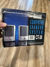 Sound Blaster Vintage Creative Computer Speakers Model CT -38 NEW Old Stock picture